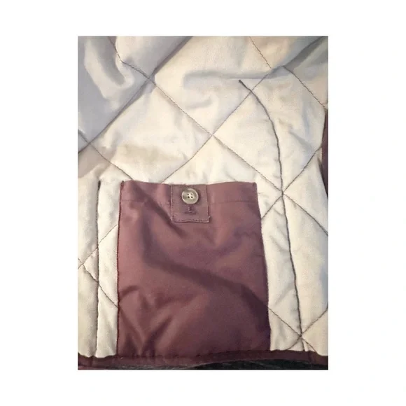 J. Crew Quilted Vest in Burgundy and Tan - Picture 7 of 7